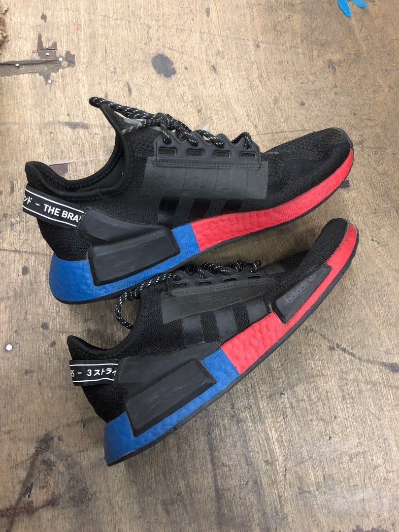 Nike Adidas NMD R1 V2 OG Core Black Carbon Mens Running Shoes 8.5