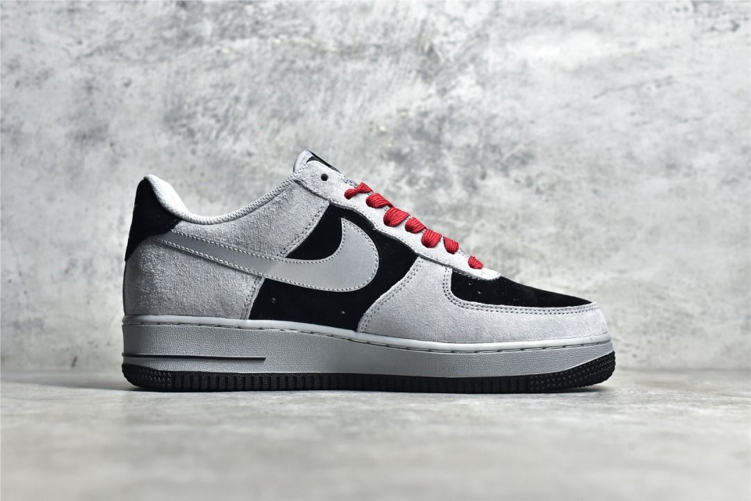 NIKE Air Force 1 low black grey shoes Men s Fashion Footwear
