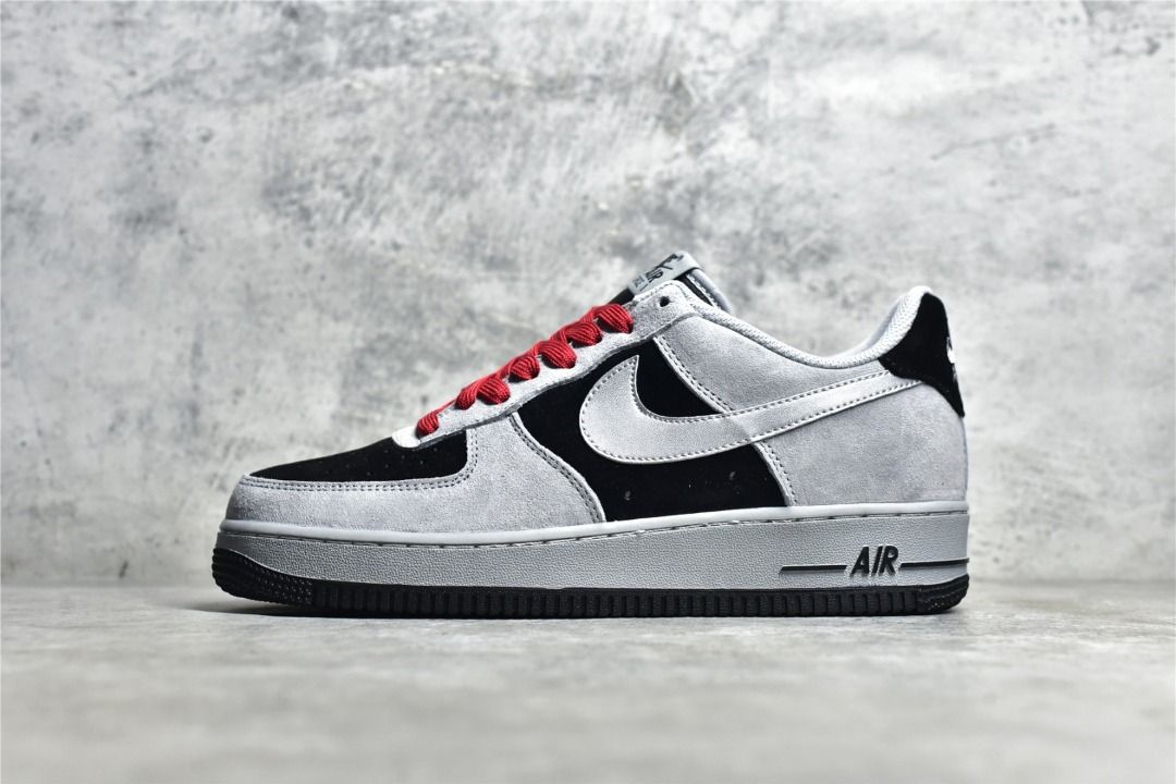 Nike air force 1 7 suede black white on sale