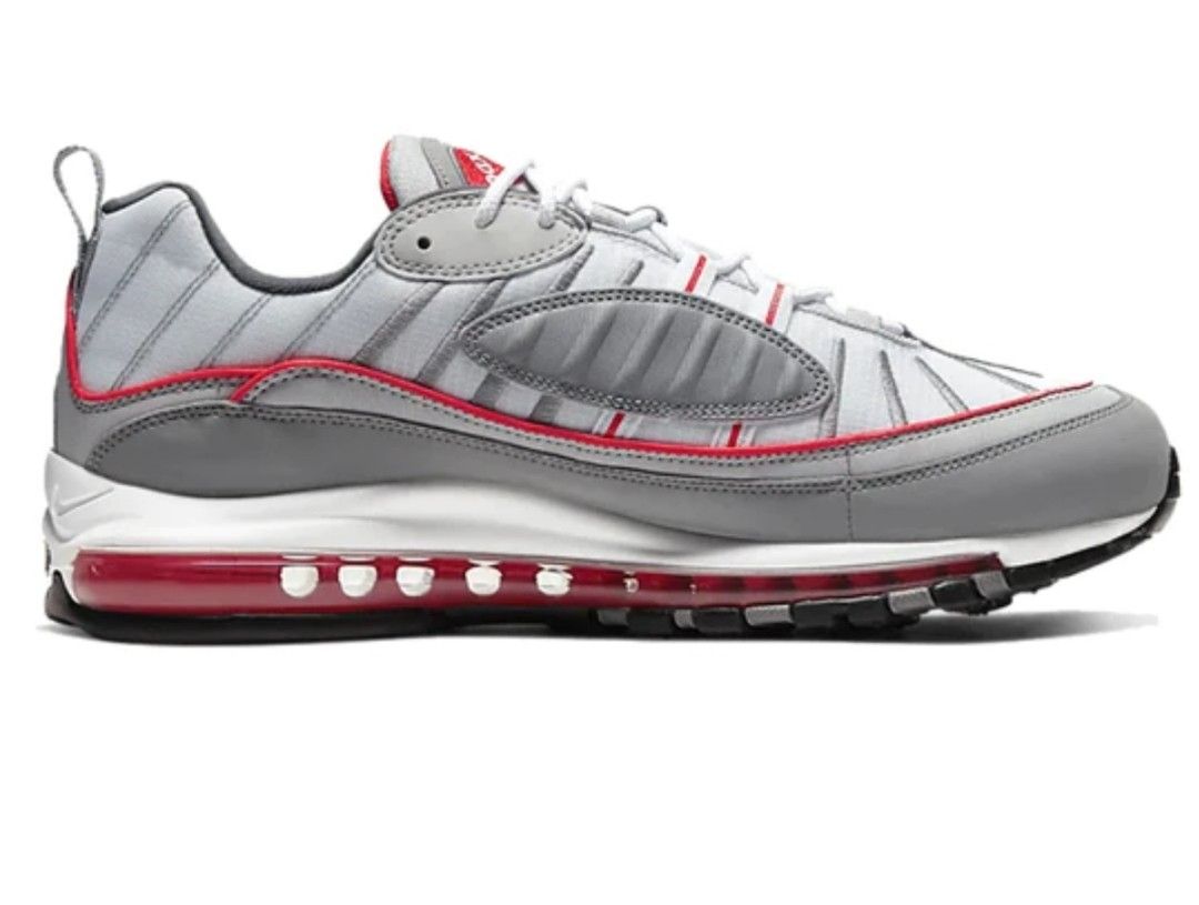 nike air max 98 grey red