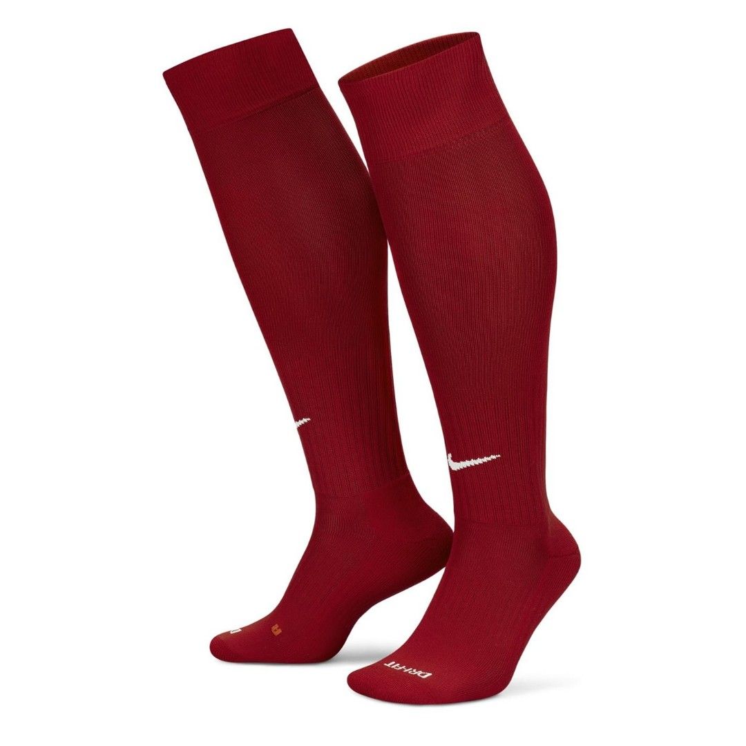 Red nike sales football socks