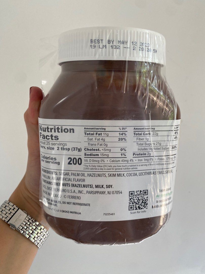 Nutella 950g (Category: Other Food & Drinks) located in Pasig City. Submitted by taylo_r (Listing ID 1201586089, Image 2). Description: Nutella 950g Expiration Date: May 2023 Fresh from US 4pcs available 1 sold Pho530.