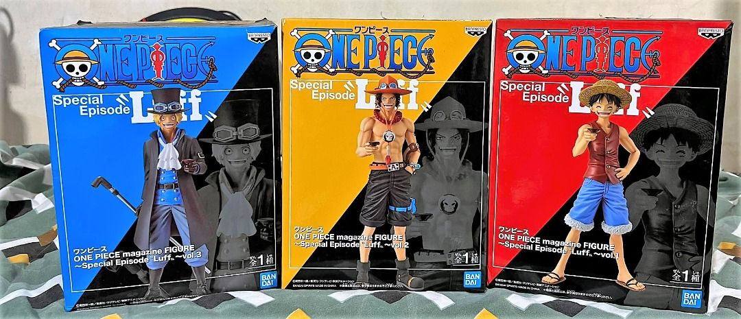 One Piece ASL Ace Sabo Luffy Special Episode Figure Set, Hobbies & Toys ...