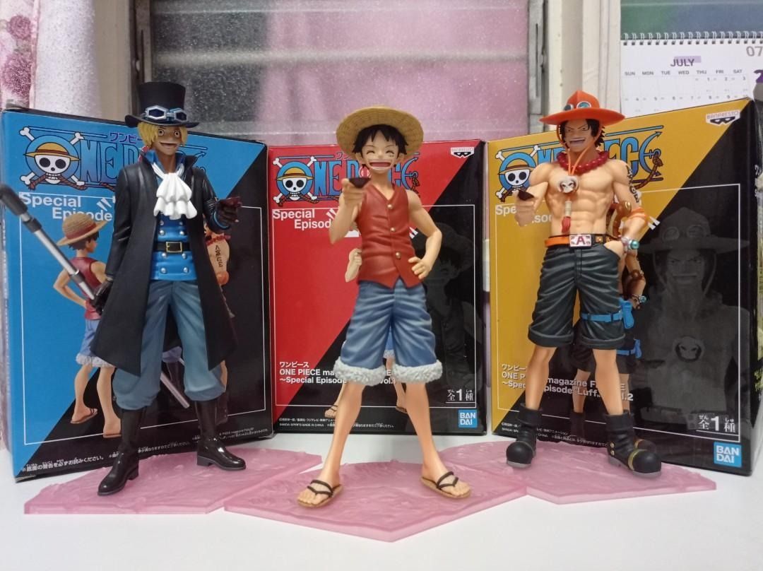 One Piece ASL Ace Sabo Luffy Special Episode Figure Set, Hobbies & Toys ...