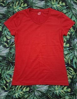 Organic Cotton Plain Red Shirt Medium