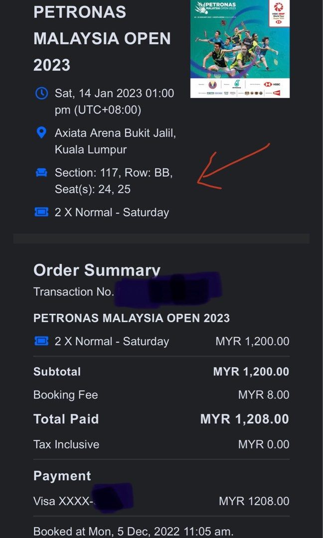 Petronas Malaysia Open 2023 Super Fan Ticket, Tickets & Vouchers, Event Tickets on Carousell