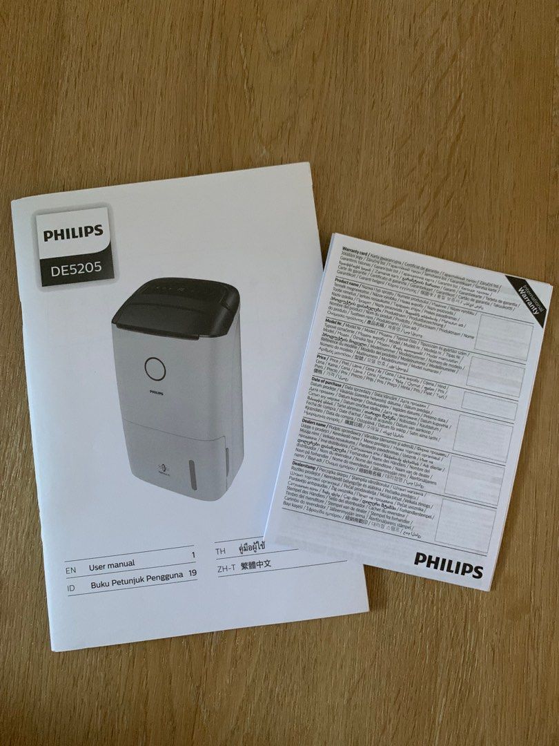 Philips Air Purifier and Dehumidifier DE5205, TV & Home Appliances, Air