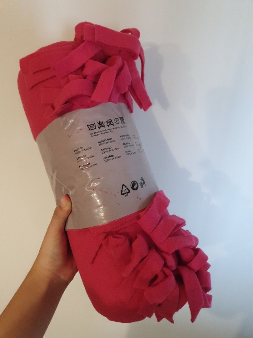 Pink IKEA throwover for sofa bedding mattress scarf winter blanket warmer throw
