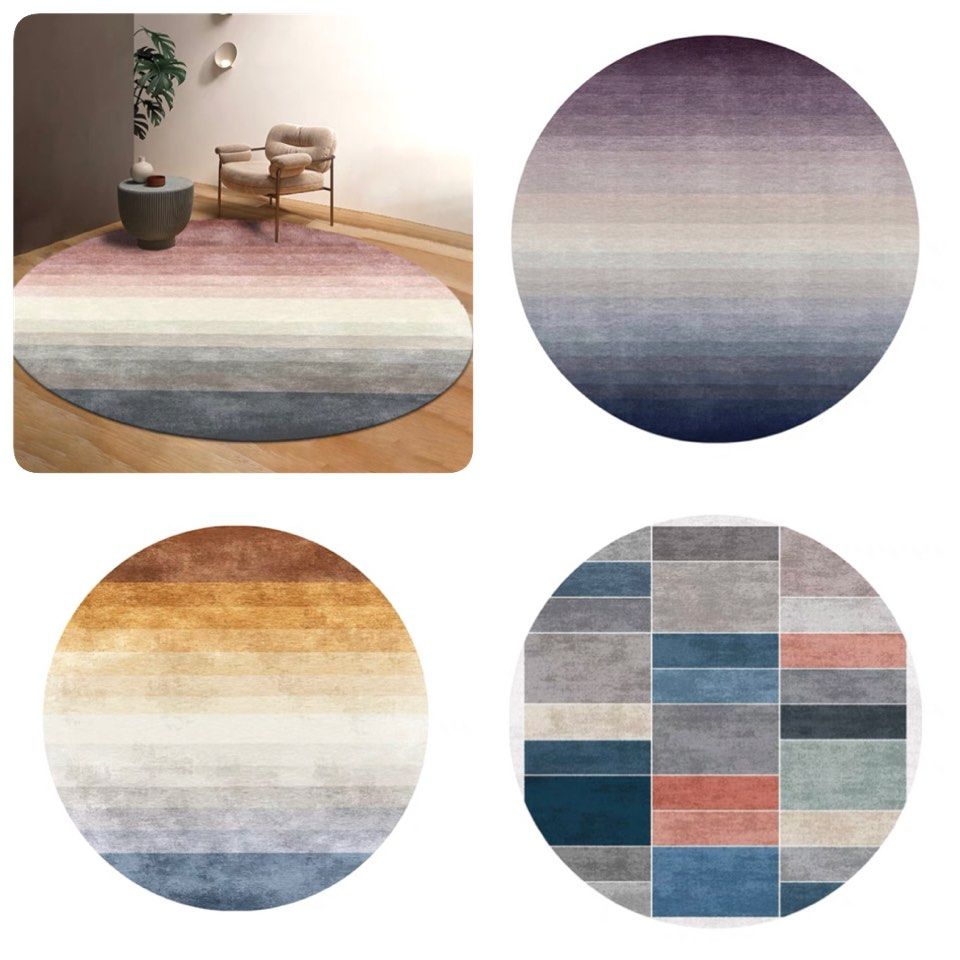 PO Large round carpet/rug, Furniture & Home Living, Home Decor, Carpets