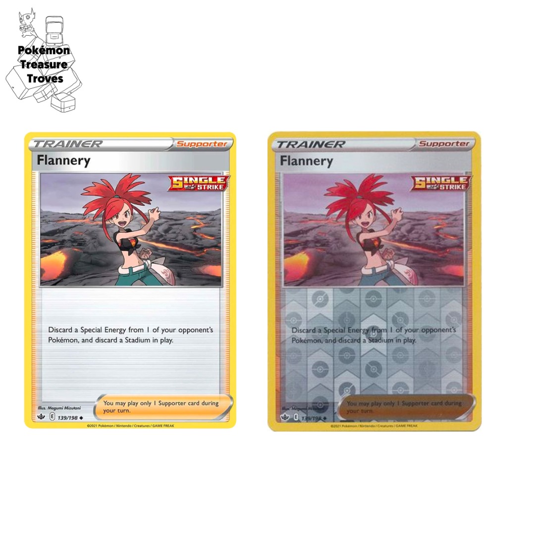 flannery pokemon card {088/070}flannery Card Number / Rarity Flannery 215/198 Chilling Reign Rainbow