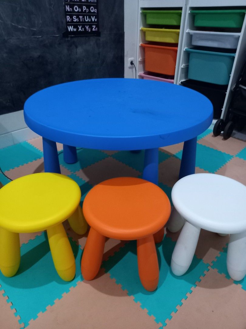 NETT PRICE MEJA KURSI ANAK MAMMUT IKEA Perabotan Rumah di Carousell