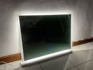 Rectangle LED Touchscreen Mirror with Dimming and Anti-fogging Light Control