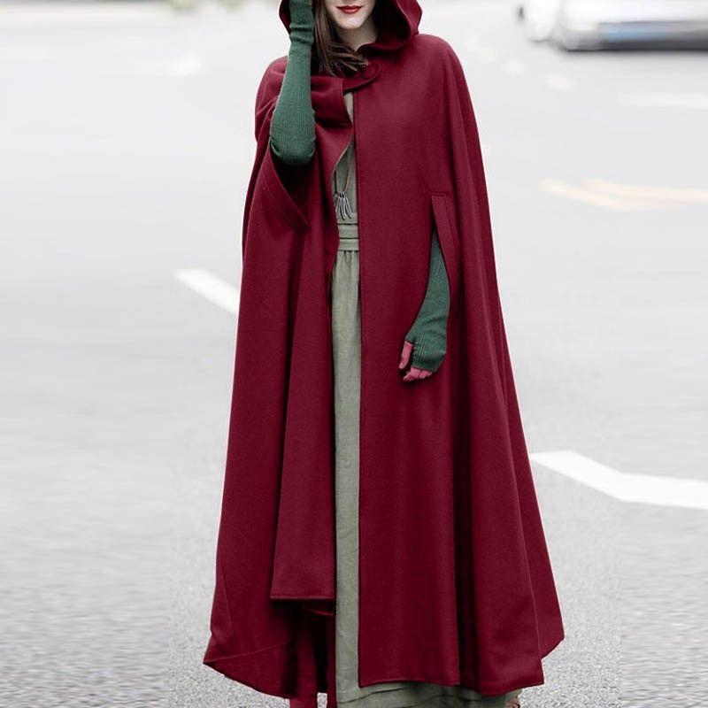 riding hood parka cape