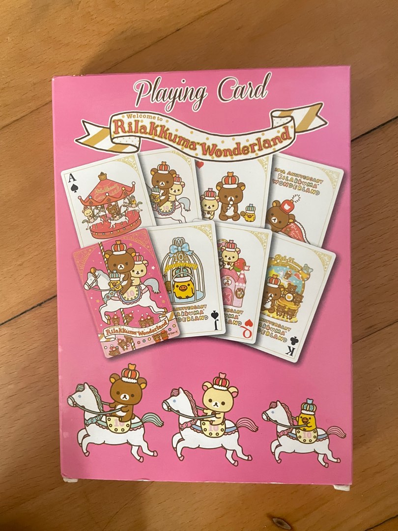 Rilakkuma playing card, 興趣及遊戲, 玩具 & 遊戲類 Carousell