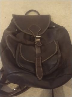 Roots Leather Backback