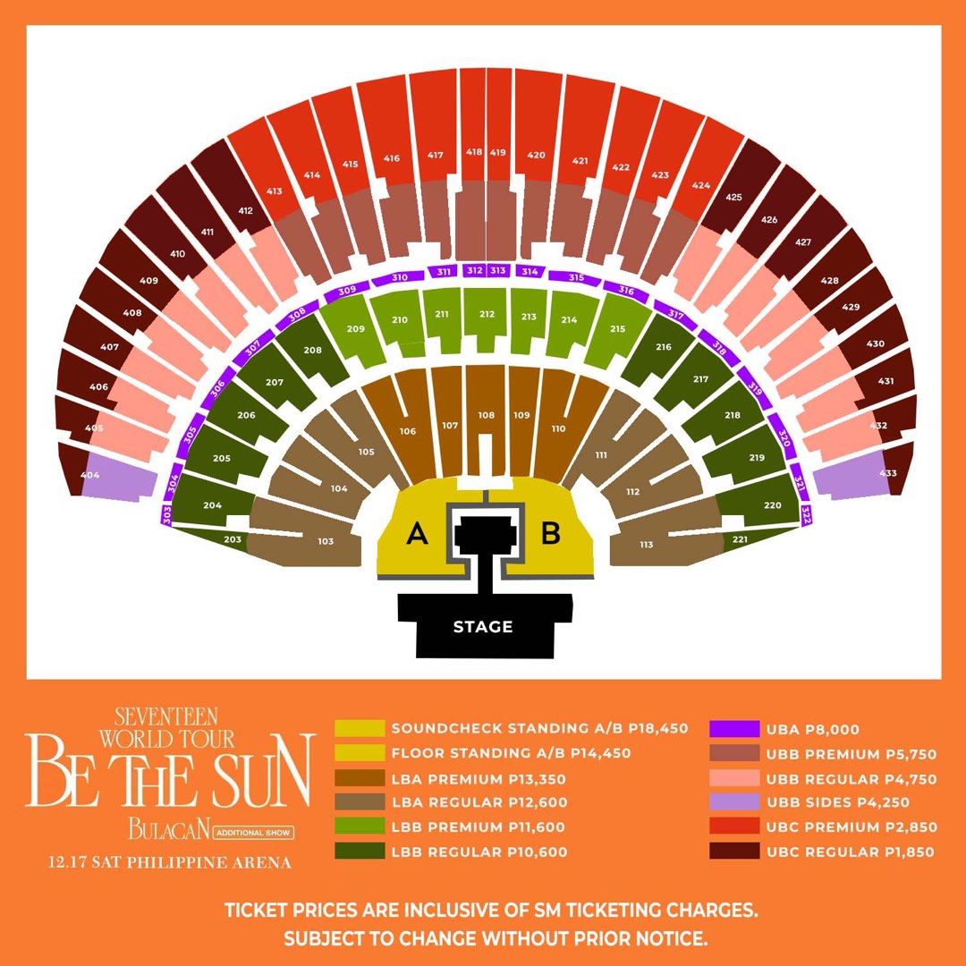 SEVENTEEN Be The Sun in Bulacan Lowerbox A Premium, Tickets & Vouchers