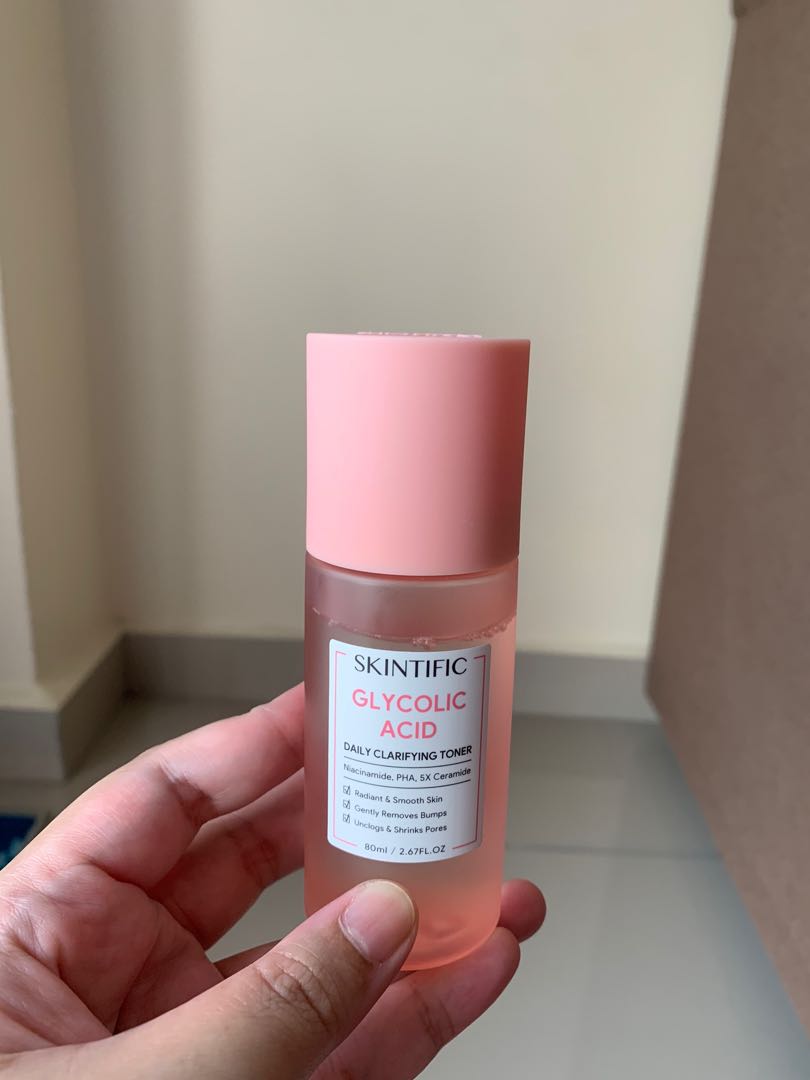 Skintific glycolic acid (toner pink), Beauty & Personal Care, Face