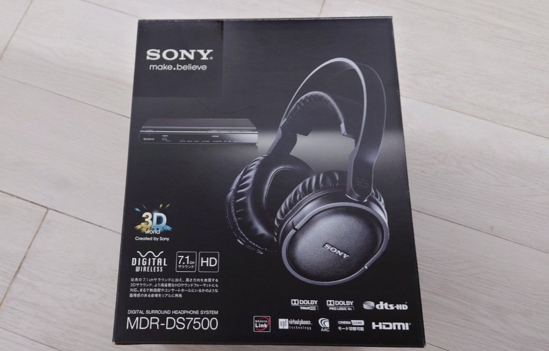 動作確認済 SONY デジタルサラウンドヘッドホンシステム MDR-DS7500 - オーディオ機器