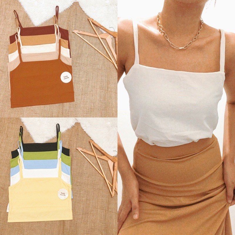 String Classy Linen Top by Basic Manila, Women's Fashion, Tops