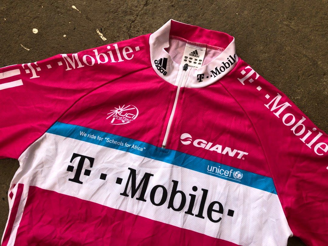 T Mobile Adidas Polyester Cycling Jersey Men s Fashion