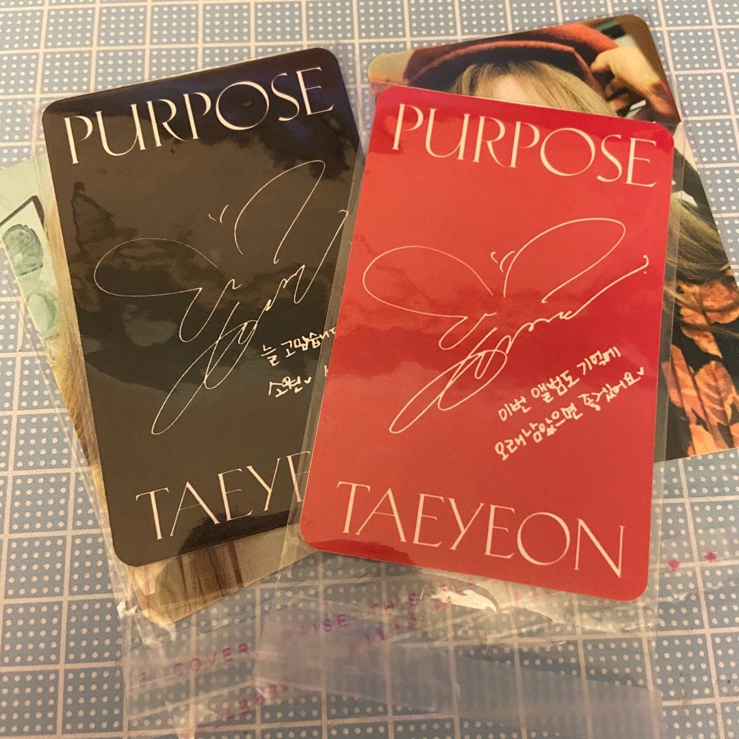 Taeyeon purpose replica photocards, Hobbies & Toys, Memorabilia