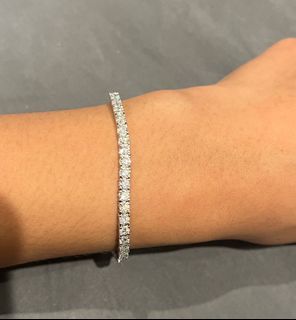 Tennis bracelet diamond 5 carat 3mm moissanite