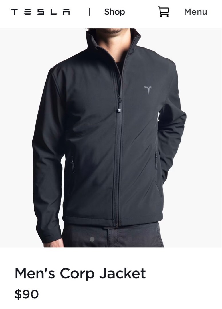 Men's corp jacket tesla online