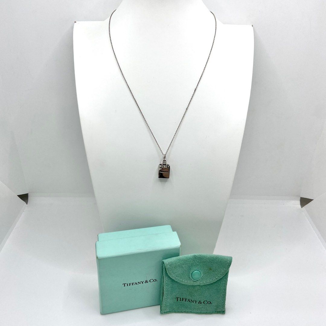 TIFFANY CO 925 SHOPPING BAG NECKLACE 227030937 Women s Fashion Jewelry Organisers Necklaces on Carousell