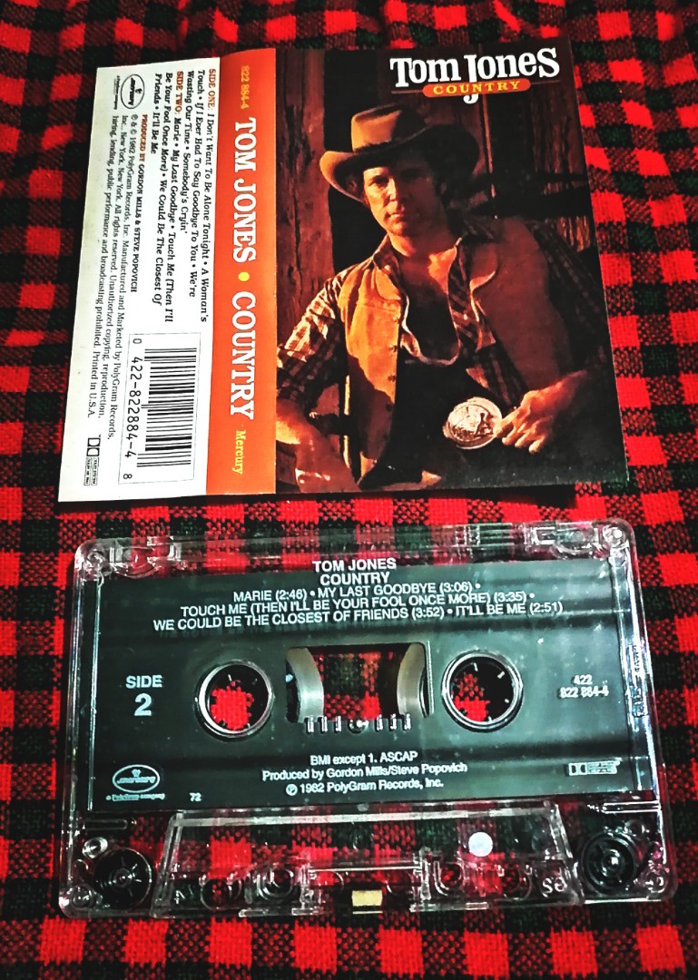 Tom Jones Country Cassette Tape Original Cassette Tapes For Sale