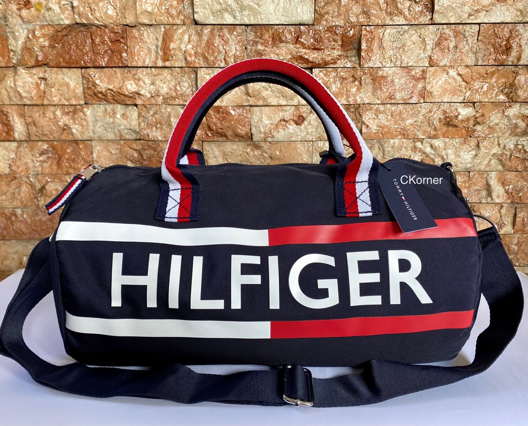Tommy Hilfiger Gym Bag / Duffle Bag - Nylon, Women's Fashion, Bags ...