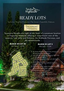 TOP PICK - Lot for sale in Tagaytay Highlands