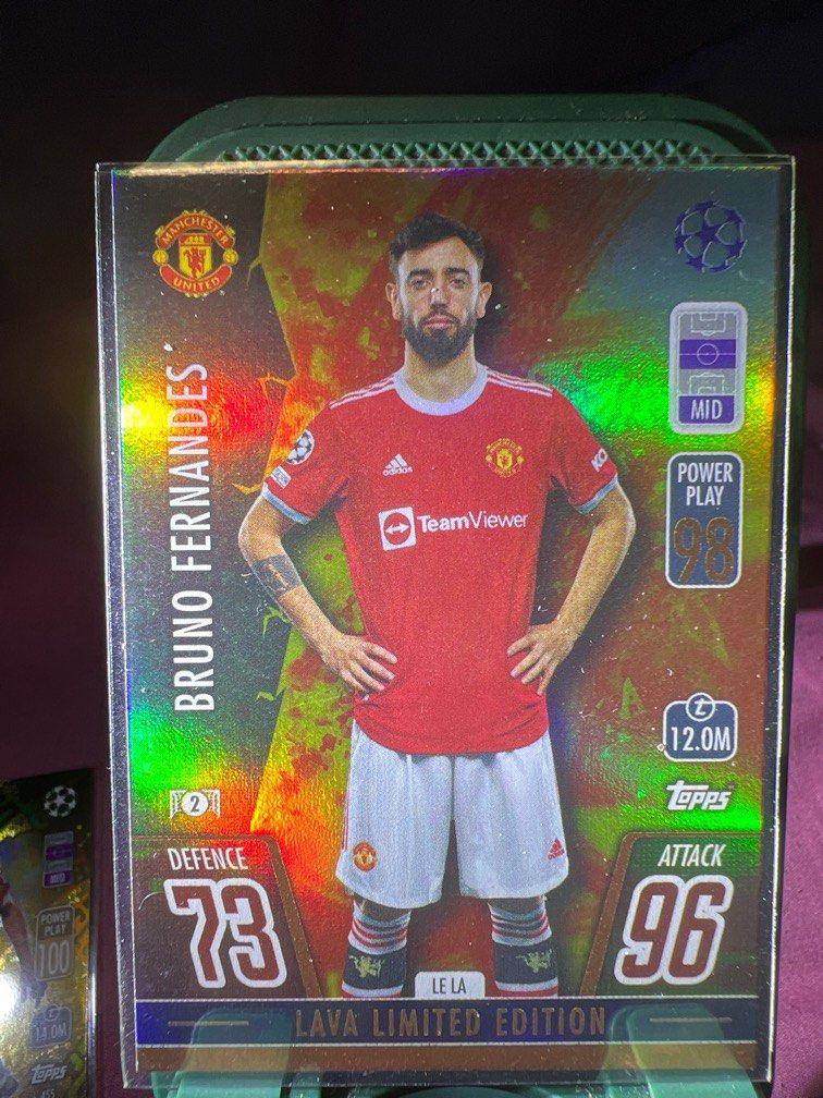 Topps Match Attax 曼聯Bruno Fernandes 般奴費南迪斯足球收藏卡, 興趣