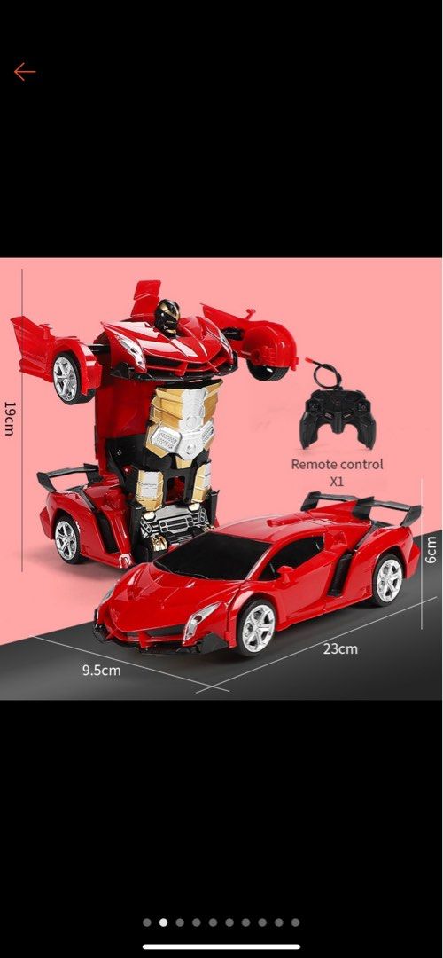 Transformable Remote Control Car (Category: Remote Control Toys) located in Singapore. Submitted by beanie76 (Listing ID 1201466132, Image 2). Description: It brand new as I only removed it from the boxes to take photos. Makes a nice present for kids above 6 yrs😊.