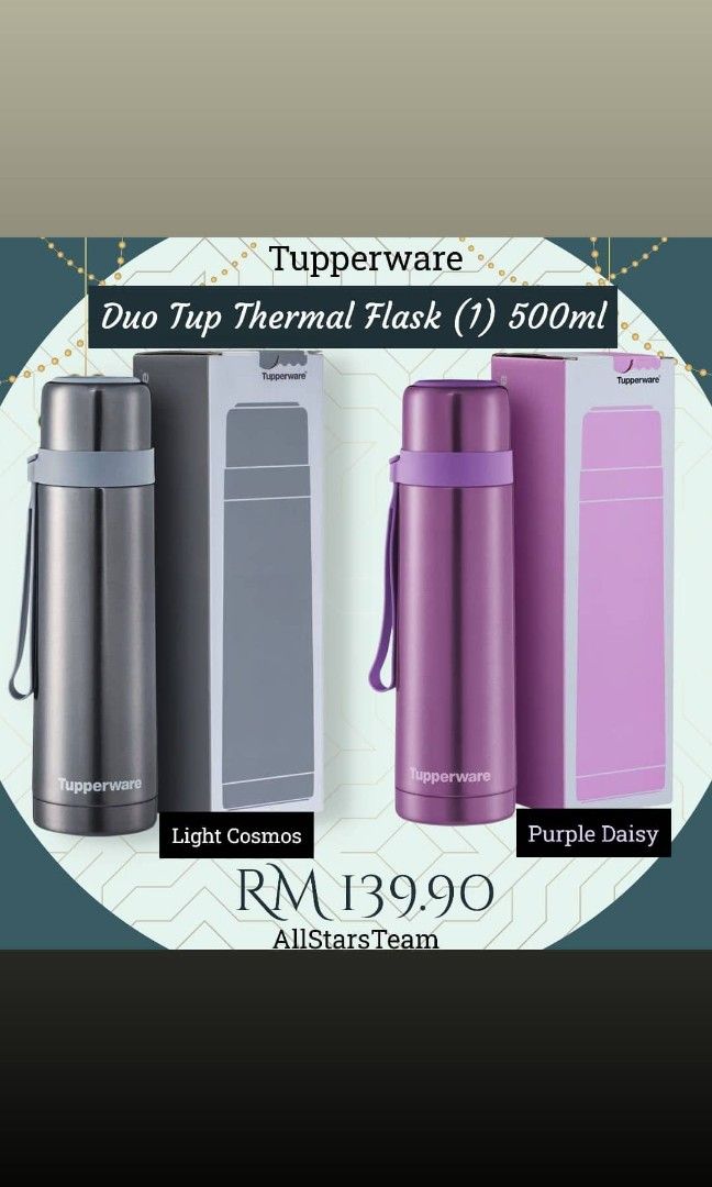 Harga thermos shop flask tupperware 500ml