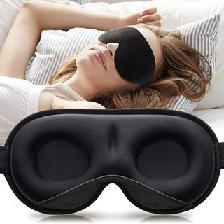 Umisleep Sleep Mask, Women Men 2022 3D Weighted Eye Mask Blocking Lights Sleeping Mask, Relieve Stress, Headache Eye Cover Adjustable Strap,120g Blindfold for Travel/Nap/All Night Sleeping