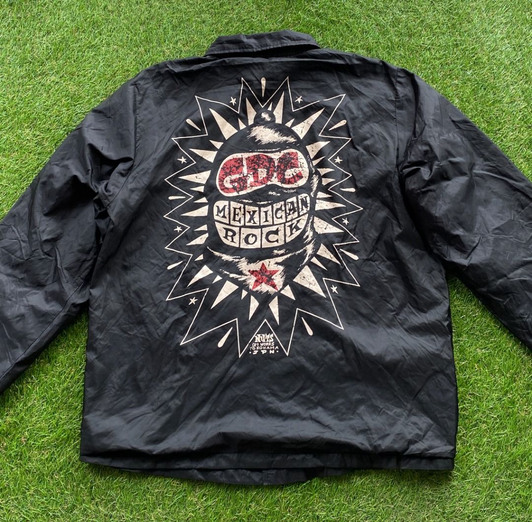 VINTAGE MEXICO ROCK BAND JACKET C16 Men s Fashion Coats