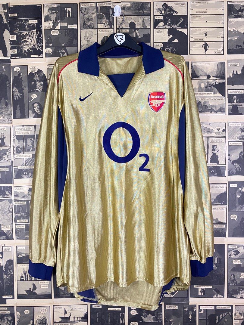 Arsenal gold o2 shirt sales