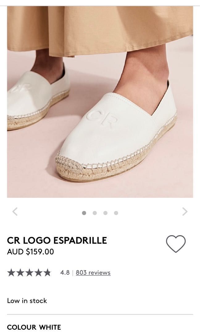 White on sale leather espadrille