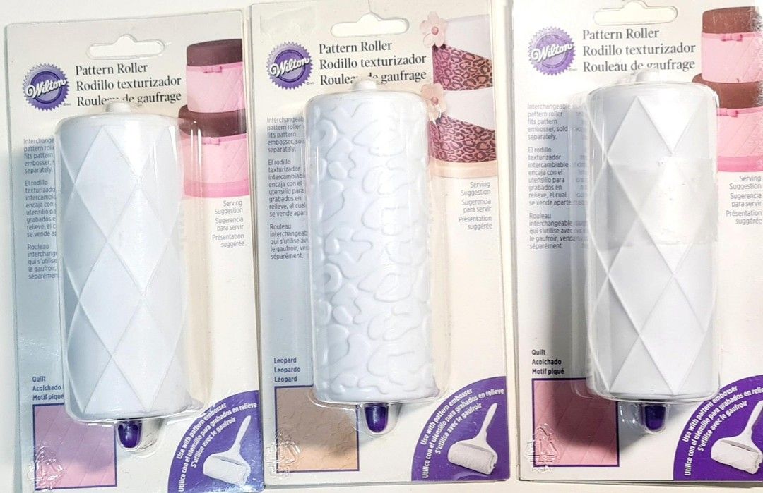 Wilton Fondant Decorative Punch Gum Paste Pattern Roller Candy Mould