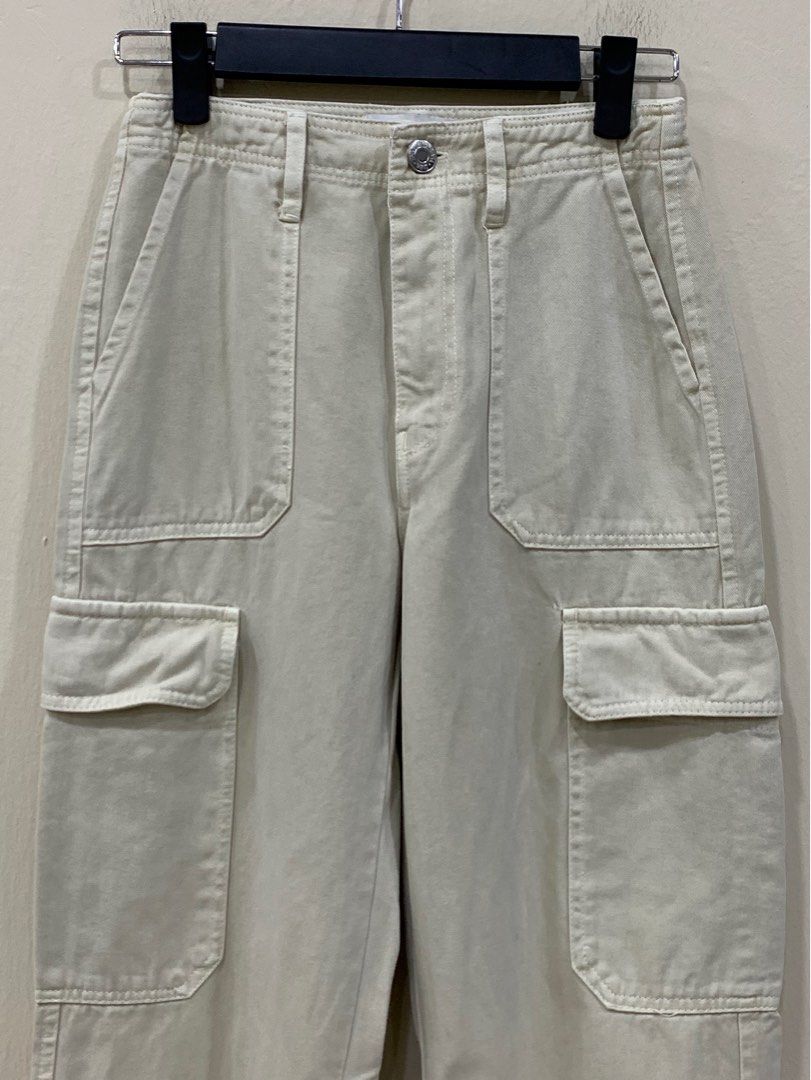 Zara Cargo Straight Pants, Women's Fashion, Bottoms, Other Bottoms on  Carousell