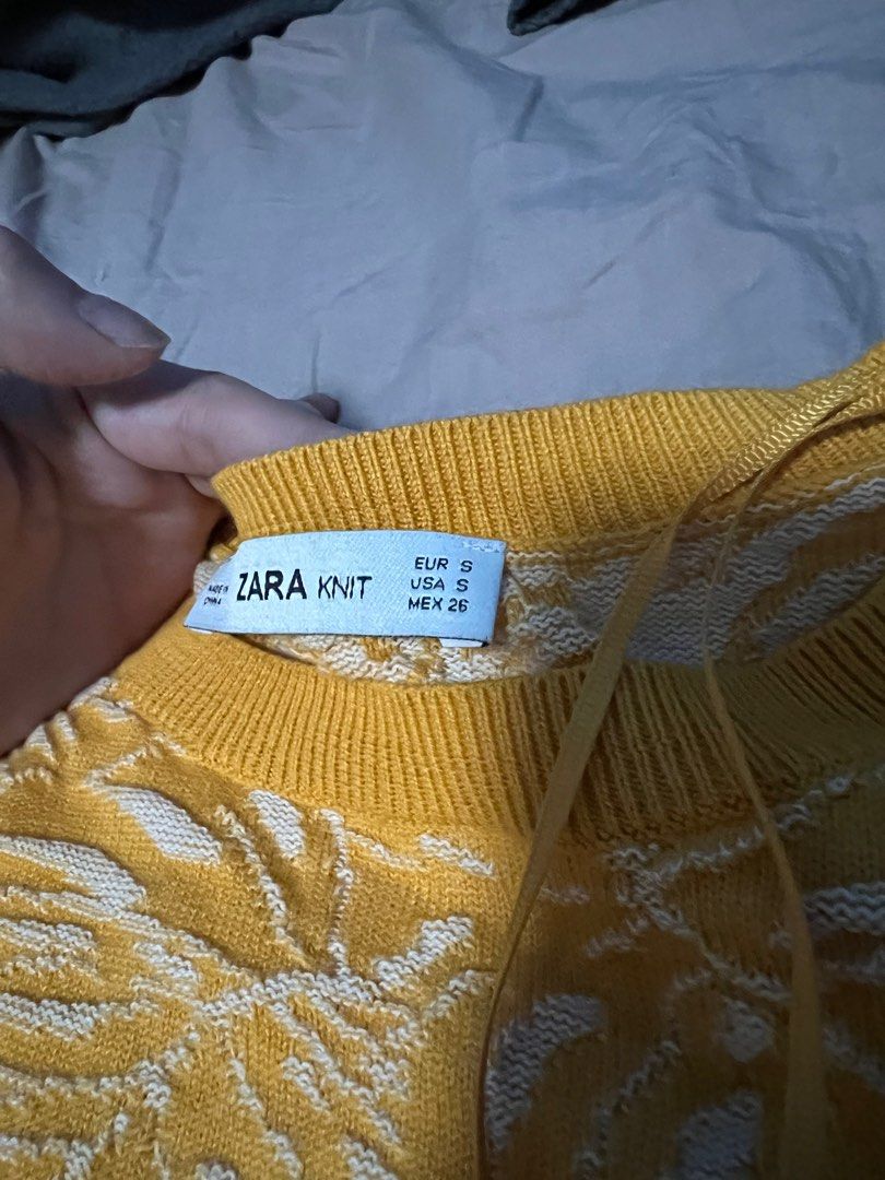 Zara Knit Sweater, Women's Fashion, Tops, Longsleeves on Carousell