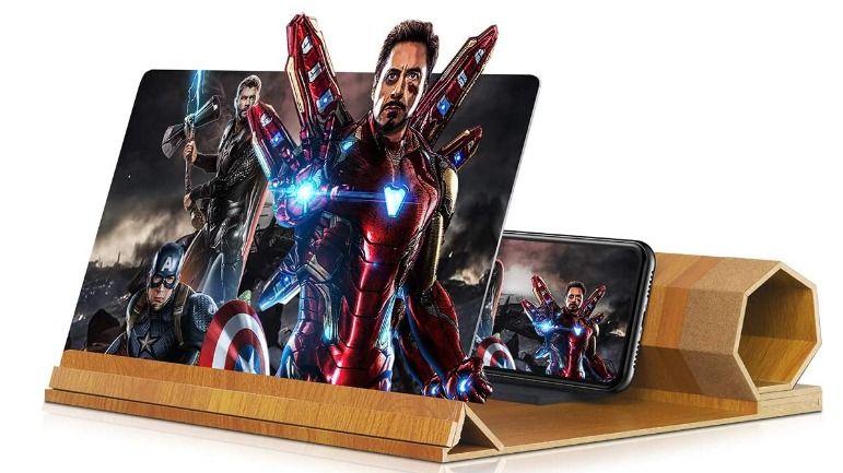 12 INCH ZOOM DIZAUL Mobile Phone Screen Magnifier Projector Foldable Stand Screen Amplifier ...