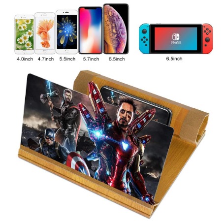 12 INCH ZOOM DIZAUL Mobile Phone Screen Magnifier Projector Foldable Stand Screen Amplifier ...