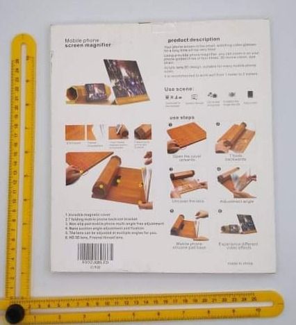 12 INCH ZOOM DIZAUL Mobile Phone Screen Magnifier Projector Foldable Stand Screen Amplifier ...