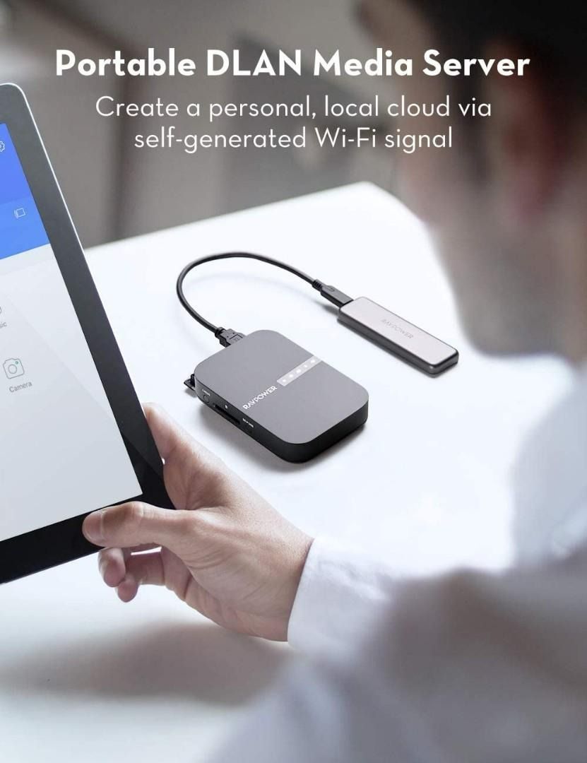 NewQ Filehub & Portable Router for Traveling & SD Card Backup & File S –  NewQ Official