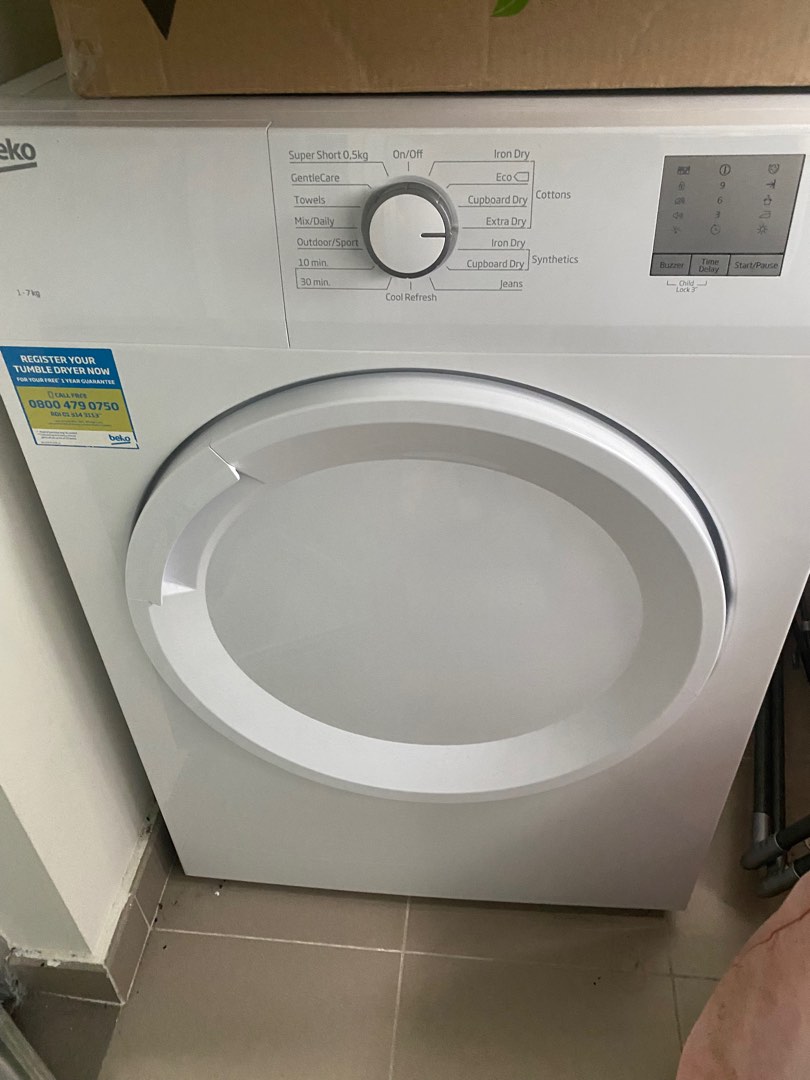 17kg Beko Front Load Tumble Dryer, TV & Home Appliances, Washing