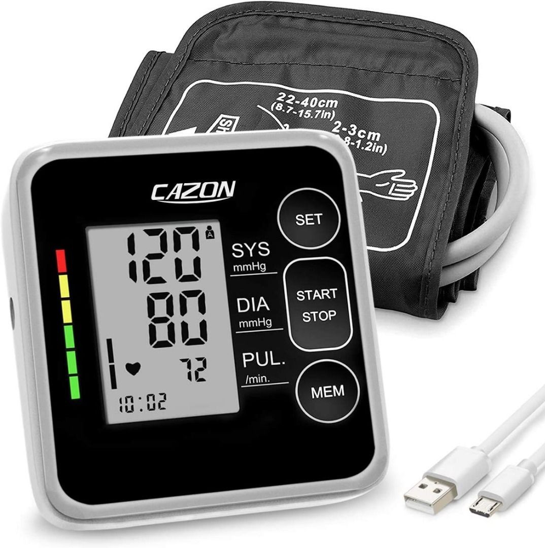 [2992] CAZON B26 Blood Pressure Monitor, Health & Nutrition, Health Monitors & Weighing Scales