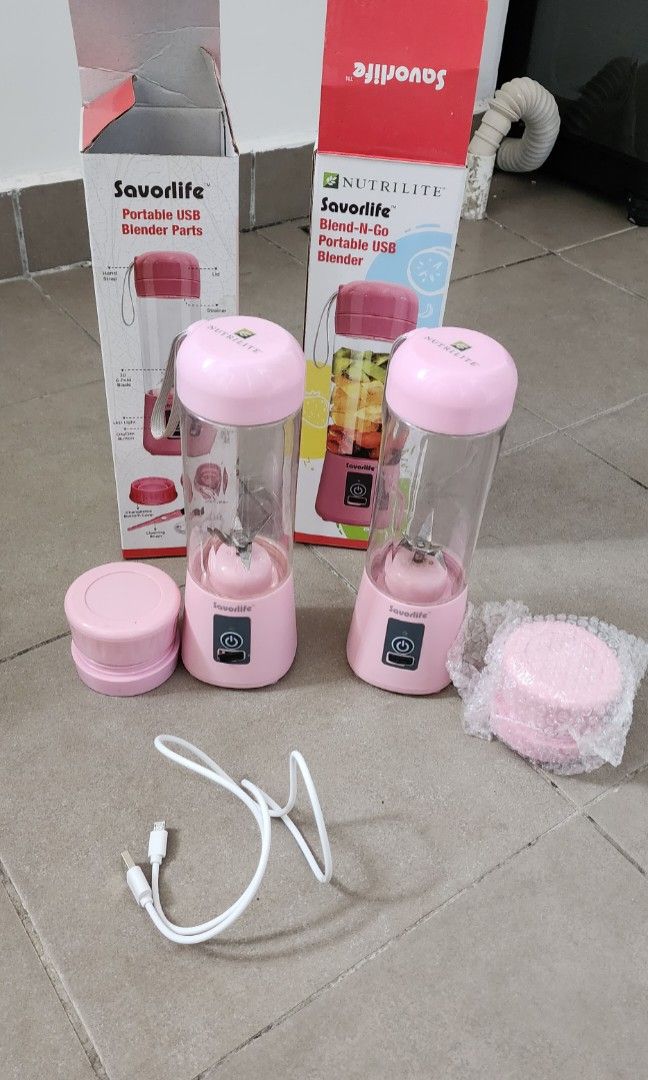 2x Amway nutrilite savorlife blend n go portable usb blender TV Home Appliances Kitchen Appliances Juicers Blenders Grinders on Carousell
