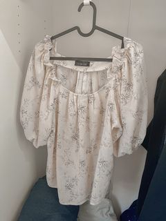 漂釀碎花的午後上衣