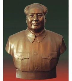 實體店高價收購文革產物毛澤東銅像半身1966年毛澤東收藏毛主席白瓷座像